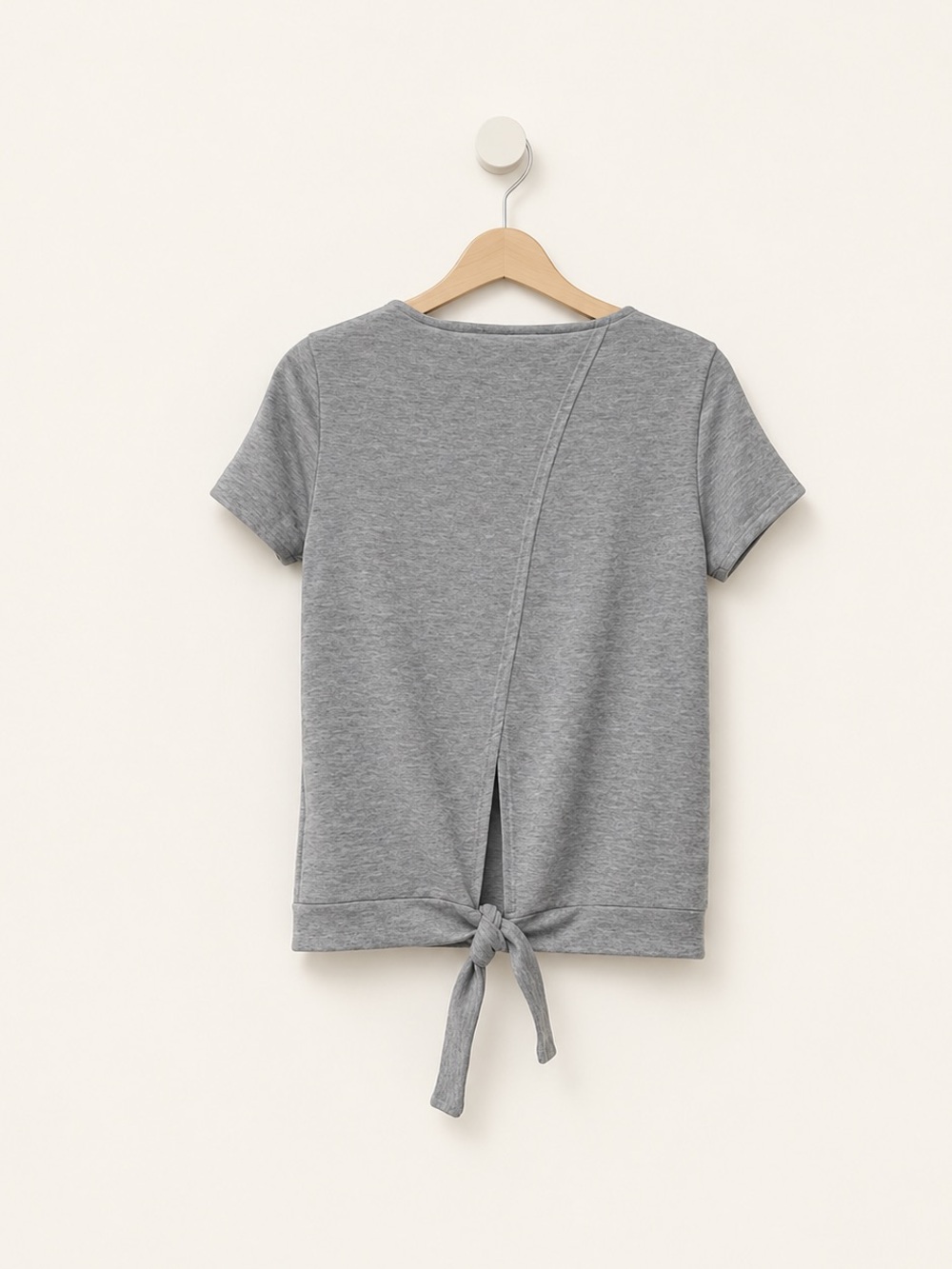ModCloth Short Sleeve Tie Back Sweatshirt